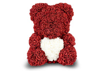 Load image into Gallery viewer, Maroon Rose Bear with Heart 40cm
