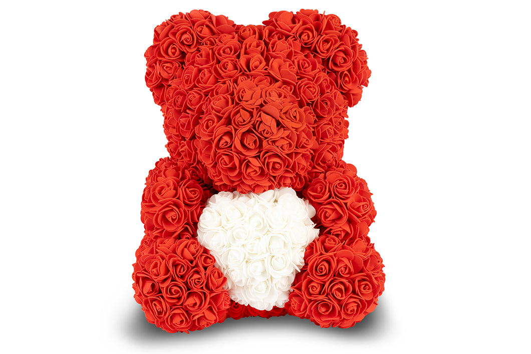 Red Rose Bear with Heart 40cm