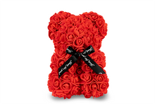 Load image into Gallery viewer, Red Rose Bear with Ribbon 25cm
