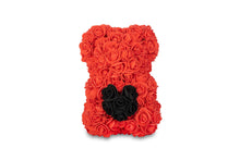Load image into Gallery viewer, Red Rose Bear with Black Heart
